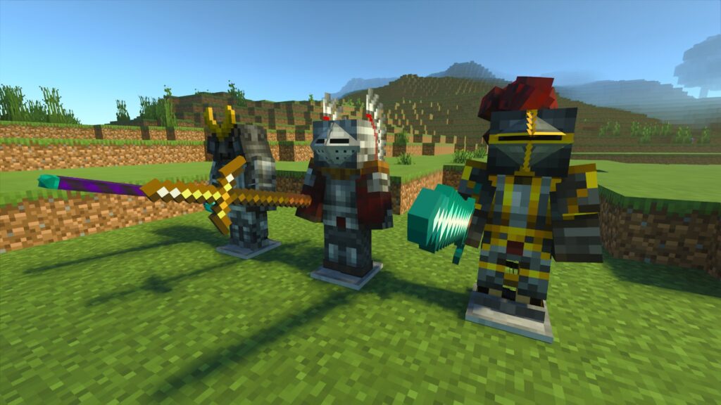 Medieval Weapons & Armor addon minecraft pe